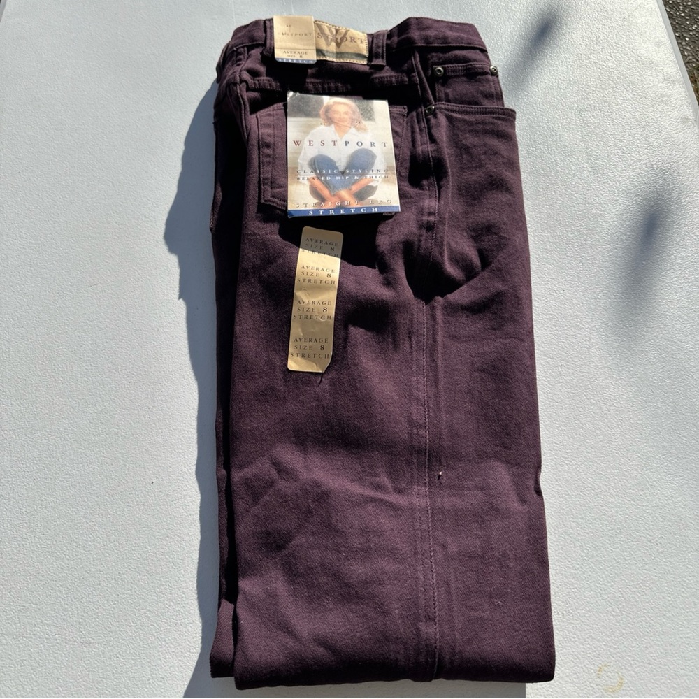 Vintage NWT Westport Deep Purple Stretch Pants